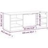 TV staliukas Televizoriaus spintelė, pilka, 102x35,5x36,5cm, mediena