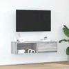 TV staliukas Televizoriaus spintelė, pilka ąžuolo, 100x31x25,5 cm, mediena