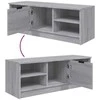 TV staliukas Televizoriaus spintelė, pilka, 102x35,5x36,5cm, mediena