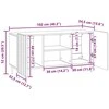 TV staliukas Televizoriaus spintelė 102 x 34,5 x 52 cm Pilka sonoma ąžuolo
