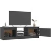 TV staliukas Televizoriaus spintelė, pilka, 120x30x35,5cm, apdirbta mediena