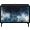 TV staliukas Televizoriaus spintelė RAALTE 69 x 33 x 50,5 cm Juodojo ąžuolo