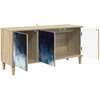 TV staliukas Televizoriaus spintelė RAALTE 102 x 33 x 50 cm Sonoma ąžuolo