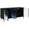TV staliukas Televizoriaus spintelė RAALTE 102 x 33 x 51 cm Juodojo ąžuolo