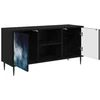 TV staliukas Televizoriaus spintelė RAALTE 102 x 33 x 51 cm Juodojo ąžuolo