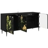 TV staliukas Televizoriaus spintelė RHENEN 102 x 33 x 51 cm Juodojo ąžuolo