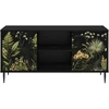 TV staliukas Televizoriaus spintelė RHENEN 102 x 33 x 51 cm Juodojo ąžuolo