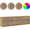 TV staliukas TV vienetai 2 pcs Amatininkų ąžuolas 180 x 34 x 50 cm