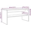 TV staliukas Televizoriaus spintelė 80 x 35 x 40 cm Rūkyta ąžuolas