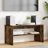 TV staliukas Televizoriaus spintelė Rūkyta ąžuolas 80 x 35 x 40 cm
