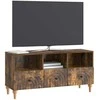TV staliukas Televizoriaus spintelė Rūkytas Ąžuolas 102 x 34,5 x 50 cm