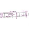 TV staliukas TV vienetai 210 x 35 x 41 cm Senovinis medis Apdirbta mediena