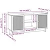 TV staliukas Televizoriaus spintelė 102 x 34,5 x 50 cm Sendintos medienos
