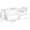 TV staliukas Televizoriaus spintelė Senovinis medis 100 x 34,5 x 44,5 cm