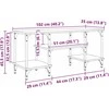 TV staliukas Televizoriaus spintelė Senovinis medis 102 x 35 x 45,5 cm