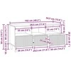 TV staliukas Televizoriaus spintelė 102 x 34,5 x 50 cm Sonoma ąžuolas