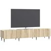TV staliukas Televizoriaus spintelė Sonoma ąžuolas 147 x 34,5 x 32 cm
