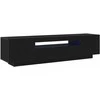 TV staliukas Televizoriaus spintelė Juoda 160 x 35 x 40 cm Apdirbta mediena