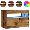 TV staliukas Televizoriaus spintelė su LED, medienos, 60x35x40cm, mediena