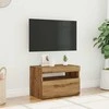 TV staliukas Televizoriaus spintelė su LED, artisano, 60x35x40cm, mediena