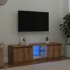 TV staliukas televizoriaus spintelė su LED lemputėmis Artisan ąžuolas