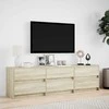 TV staliukas Televizoriaus spintelė su LED, ąžuolo, 180x34x50cm, mediena
