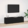TV staliukas Televizoriaus spintelė su LED Juodas ąžuolas 140 x 34 x 40 cm