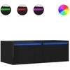 TV staliukas Televizoriaus spintelė su LED apšvietimu, 75x35,5x25 cm