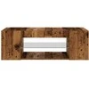 TV staliukas televizoriaus spintelė su LED lemputėmis Old Wood