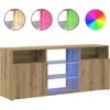 TV staliukas televizoriaus spintelė su LED lemputėmis Artisan ąžuolas