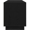 TV staliukas Televizoriaus spintelė su LED apšvietimu, juoda, 160,5x41x50 cm