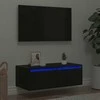 TV staliukas Televizoriaus spintelė su LED apšvietimu, 75x35,5x25 cm