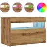 TV staliukas Televizoriaus spintelė su LED, artisano, 60x35x40cm, mediena