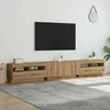 TV staliukas televizoriaus spintelė su LED lemputėmis Artisan ąžuolas