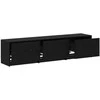 TV staliukas Televizoriaus spintelė su LED Juodas ąžuolas 165 x 34 x 40 cm