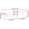TV staliukas TV spintelių komplektas 180,5 x 30 x 43 cm Juodas ąžuolas