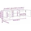 TV staliukas Televizoriaus spintelė 150 x 30 x 50 cm juoda ąžuolo