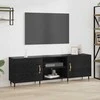 TV staliukas Televizoriaus spintelė juoda ąžuolo 150 x 30 x 50 cm