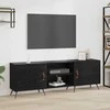 TV staliukas Televizoriaus spintelė juoda ąžuolo 150 x 30 x 50 cm