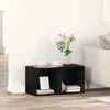 TV staliukas TV spintelių komplektas 2 pcs 37 x 35 x 37,5 cm Juoda
