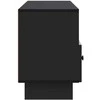 TV staliukas Televizoriaus spintelė su stalčių Juoda 102 x 34,5 x 50 cm