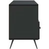 TV staliukas Televizoriaus spintelė su stalčių Juoda 102 x 34,5 x 50 cm