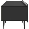 TV staliukas Televizoriaus spintelė su stalčių Juoda 147 x 34,5 x 32 cm