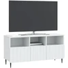 TV staliukas Televizoriaus spintelė su stalčių Balta 102 x 34,5 x 50 cm