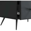 TV staliukas Televizoriaus spintelė su stalčių Juoda 147 x 34,5 x 30 cm