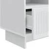 TV staliukas Televizoriaus spintelė su stalčių Balta 102 x 34,5 x 50 cm