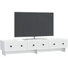 TV staliukas Televizoriaus spintelė su stalčių Balta 147 x 34,5 x 30 cm