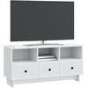 TV staliukas Televizoriaus spintelė su stalčių Balta 102 x 34,5 x 50 cm
