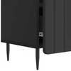 TV staliukas Televizoriaus spintelė su stalčių Juoda 102 x 34,5 x 50 cm