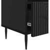 TV staliukas Televizoriaus spintelė su stalčių Juoda 102 x 34,5 x 50 cm